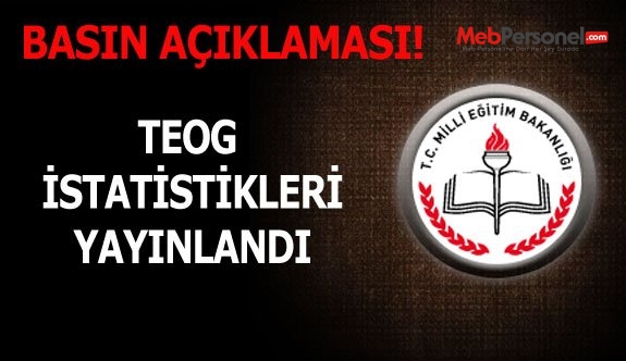 MEB TEOG istatistiklerini yayımlandı
