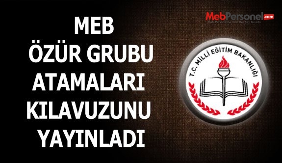 2016 Özür Grubu Atamaları Kılavuzu (Yaz Dönemi) Yayınlandı.