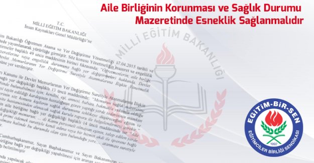 Eğitim-Bir-Sen'den ''Özür Grubu Atamaları'' Talebi