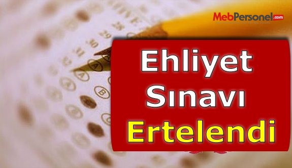 Ehliyet Sınavı Ertelendi