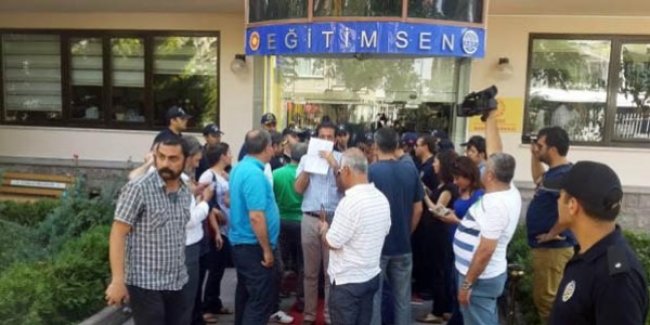 Eğitim-Sen Genel Merkezi'nde arama yapılıyor
