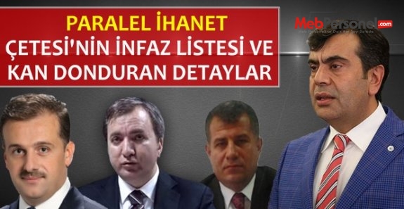 Paralel Çetenin İnfaz Listesindeki MEB Bürokratları