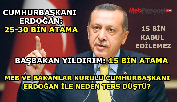 15 Bin Öğretmen Ataması Asla Kabul Edilemez
