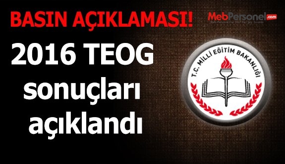 2016 TEOG sonuçları açıklandı