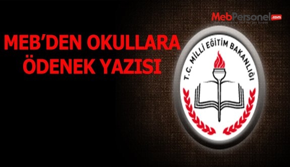 Okullara ödenek uyarısı