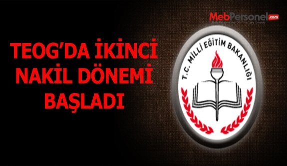 TEOG ikinci nakil dönemi başladı