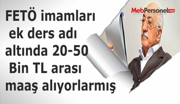 Ek ders adı altında 20-50 Bin TL arası maaş alıyorlarmış