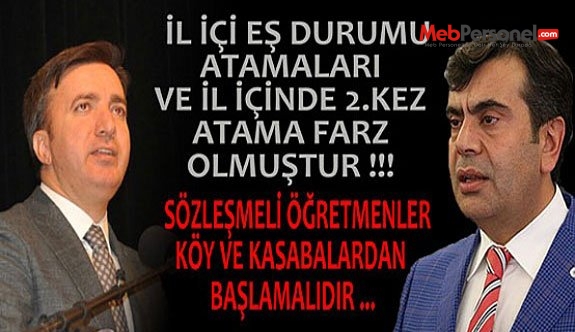 İL İÇİ EŞ DURUMU VE 2. KEZ ATAMA FARZ OLMUŞTUR ...