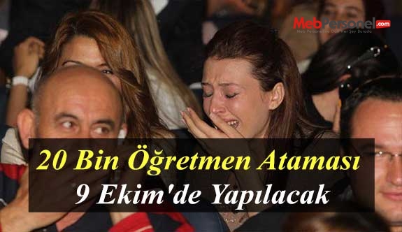 20 Bin Öğretmen Ataması 9 Ekim'de Yapılacak