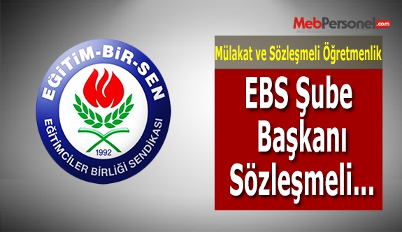 EBS, Mülakatın İptalini İstiyor