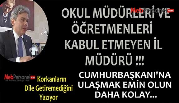 İSTANBUL İL MÜDÜRÜNE ULAŞMAK , CUMHURBAŞKANINA ULAŞMAKTAN DAHA ZOR