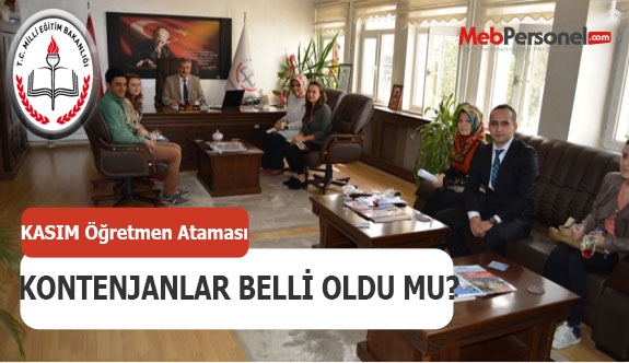 Kasım Öğretmen Ataması İçin Kontenjanlar Belli Oldu mu?