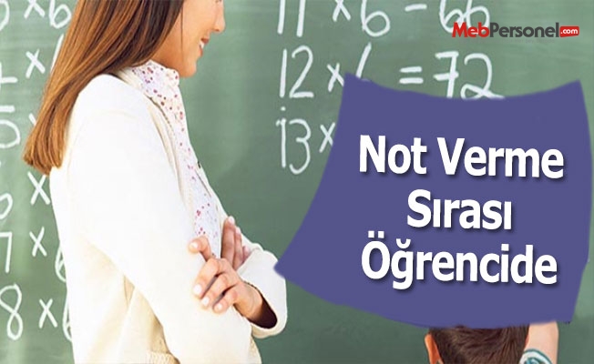 Not verme sırası öğrencide