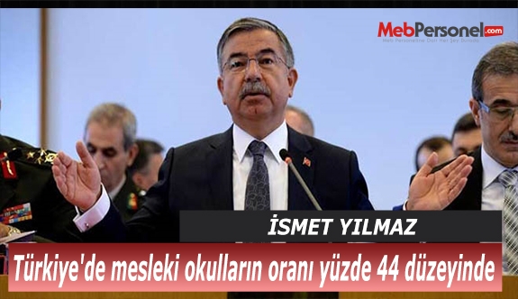 Türkiye'de mesleki okulların oranı yüzde 44 düzeyinde
