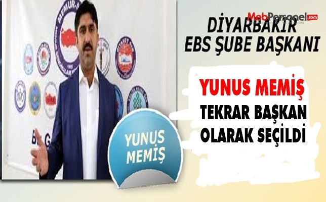 Yunus Memiş Diyarbakır EBS Başkanlığına Yeniden Seçildi