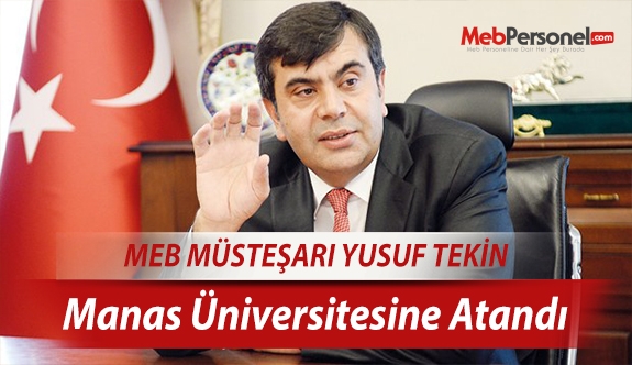 Yusuf Tekin, Manas Üniversitesine atandı