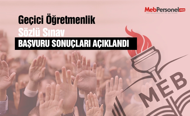 Geçici Öğretmen (Suriyeli Öğrenciler İçim) Atamaları İçin Sözlü Sınav Yerleri Açıklandı