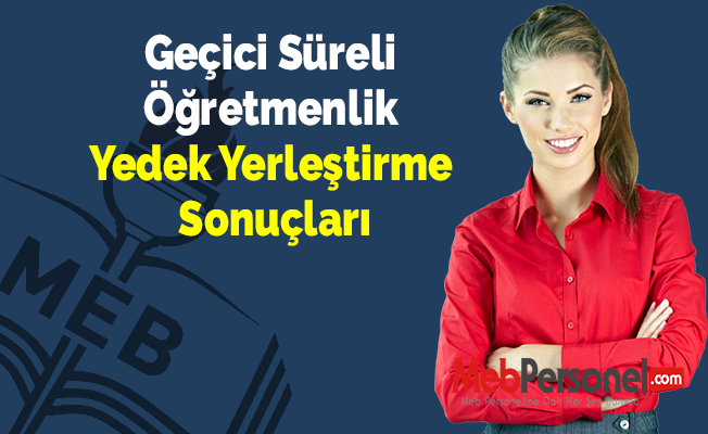 Geçici Süreli Öğretmenlik Yedek Yerleştirme Sonuçları