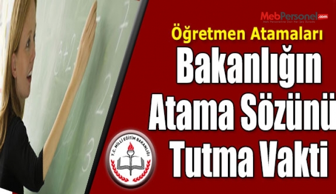 Öğretmenlere Verilen Atama Sözü Tutulmalıdır