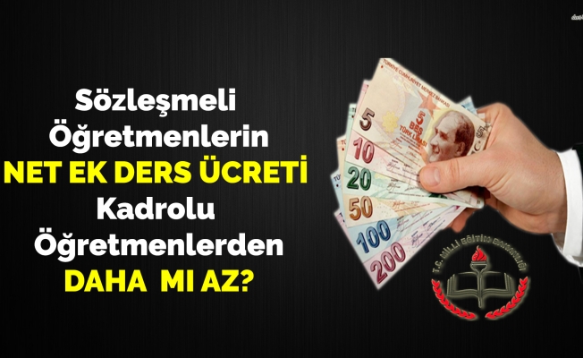 Sözleşmeli Öğretmenlerin Ek Ders Sorunu