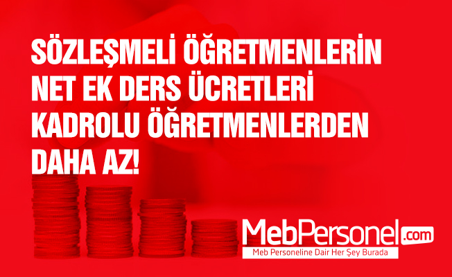 Sözleşmeli Öğretmenlerin Ek Ders Çilesi