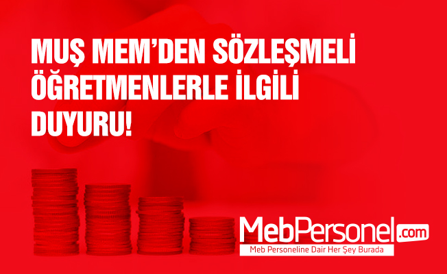 Sözleşmeli Öğretmenler İle İlgili Duyuru