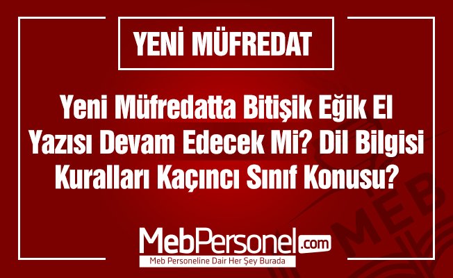 Dil Bilgisi Dersleri 5. Sınıfta Verilecek