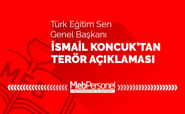 Koncuk'tan Zehir Zemberek Terör Açıklaması