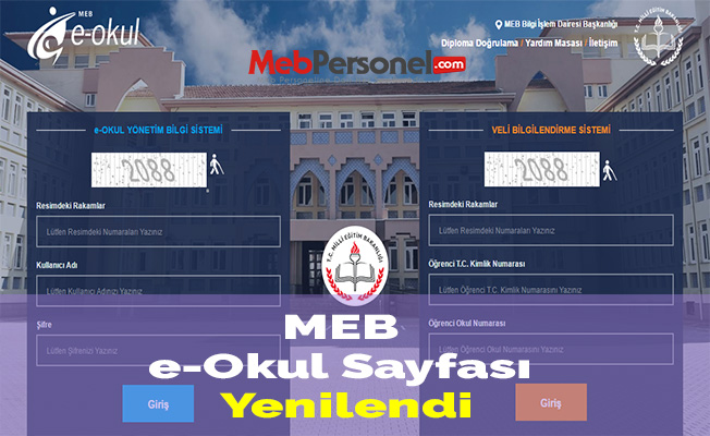 MEB e-Okul Sayfası Yenilendi