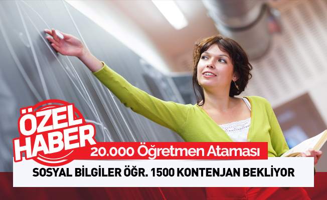 Sosyal Bilgiler Öğretmenleri 1500 Atama Bekliyor