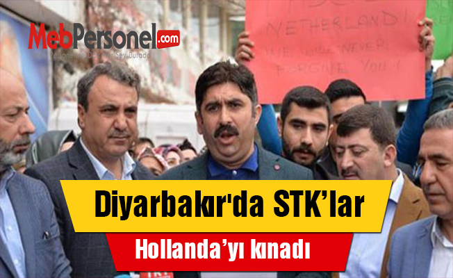 Diyarbakır'da STK’lar Hollanda’yı kınadı