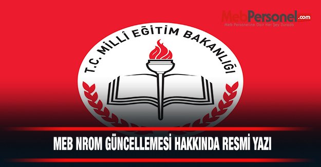 MEB Norm Kadro Güncellemeleri Hakkında Resmi Yazı