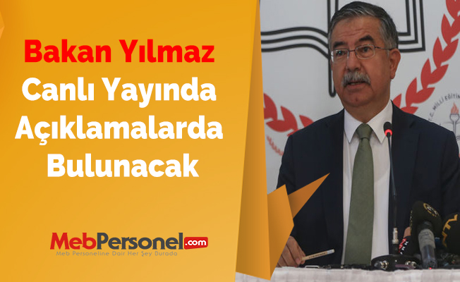 Bakan Yılmaz, Canlı Yayında Saat 21'de Açıklamalarda Bulunacak