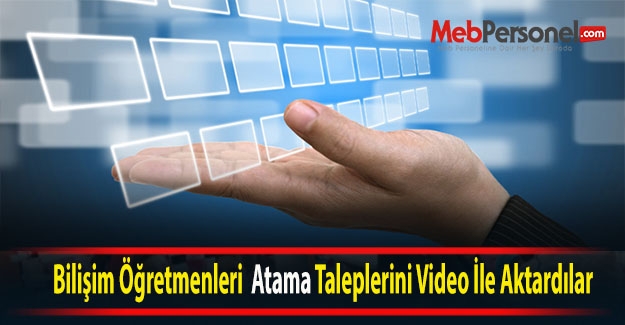 Bilişim Öğretmenleri Taleplerini Video İle Aktardılar