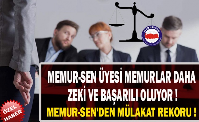 Memur-Sen Üyeleri Daha Zeki Oluyor !