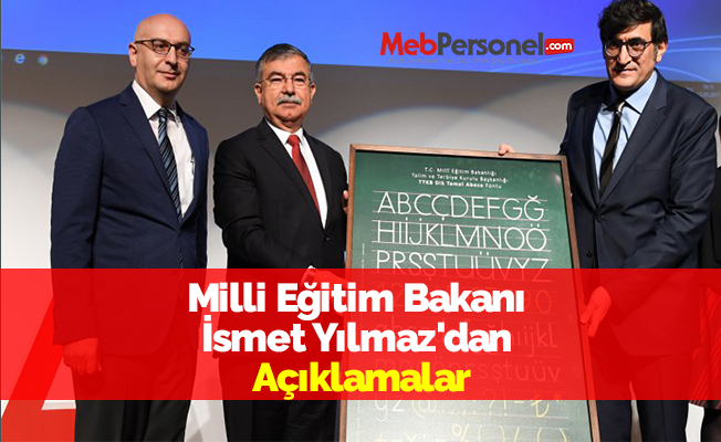 Milli Eğitim Bakanı İsmet Yılmaz'dan Yeni Açıklamalar