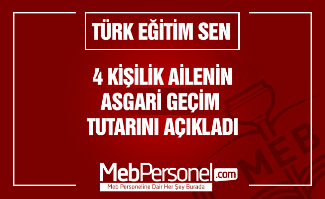 4 kişilik ailenin asgari geçimi 5 bin 161 lira