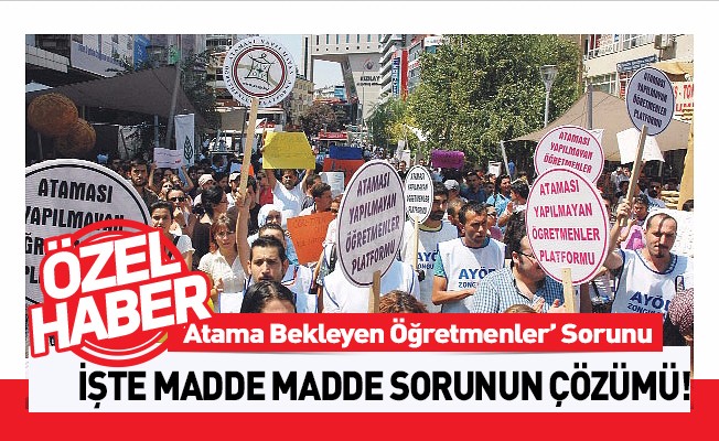 'Atama Bekleyen Öğretmenler' Sorunu Nasıl Çözülecek?