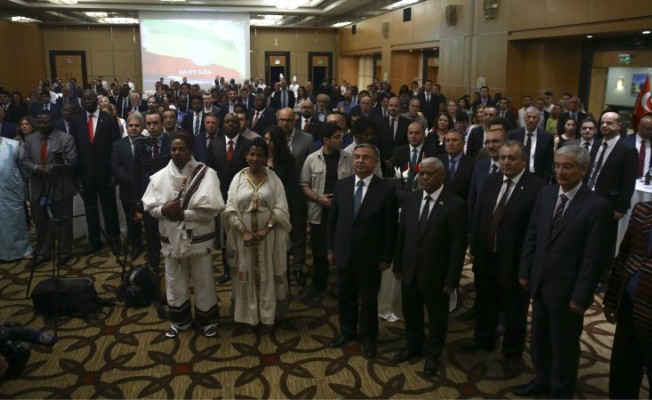 Bakan Yılmaz, Etiyopya Milli Günü resepsiyonuna katıldı