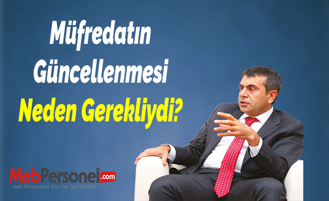 Müfredatın Güncellenmesi Neden Gerekliydi? Yusuf Tekin'in Yazısı