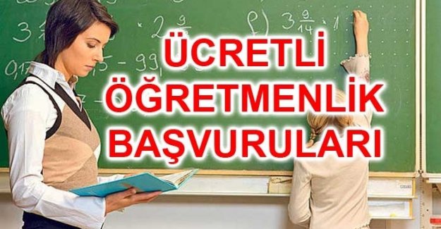 Ücretli Öğretmenlik Başvuruları 2015-2016 MEB