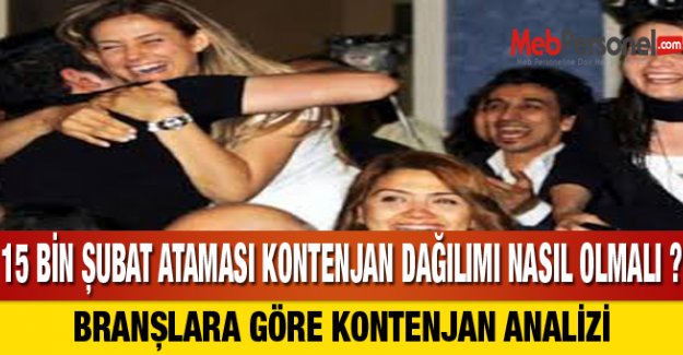 15 BİN ŞUBAT ATAMASI KONTENJAN DAĞILIMI NASIL OLMALI ?
