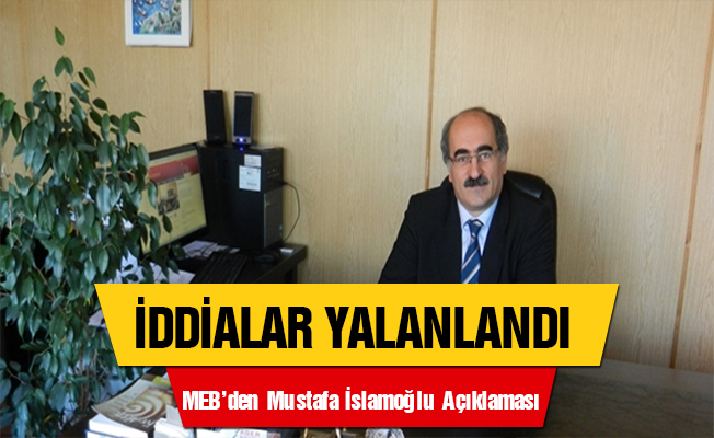 MEB'den Mustafa İslamoğlu açıklaması