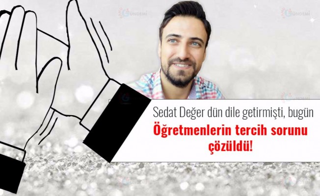 Öğretmenlerin tercih sorunu çözüldü
