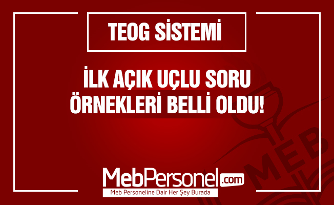 TEOG sistemindeki ilk 'açık uçlu' soru örnekleri belli oldu