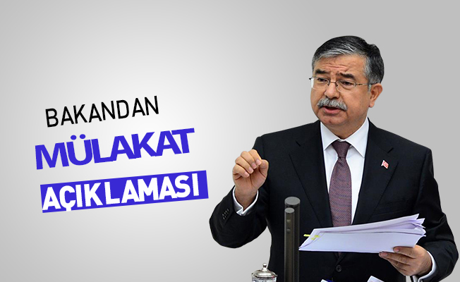 Bakan Yılmaz'dan Mülakat Açıklaması