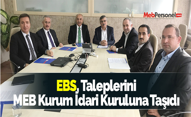 EBS, Taleplerini MEB Kurum İdari Kuruluna Taşıdı