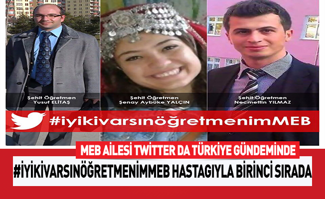MEB Ailesi #iyikivarsınöğretmenimMEB Hastagı İle Türkiye Gündeminde