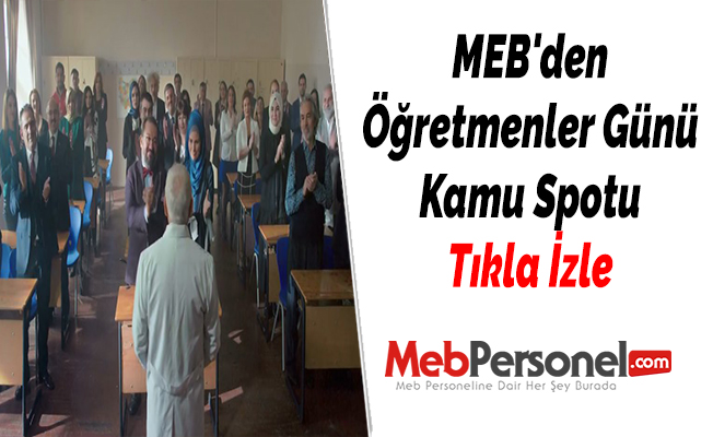 MEB'den Öğretmenler Günü Kamu Spotu - Tıkla İzle