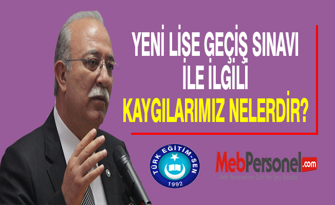 YENİ LİSE GEÇİŞ SINAVI İLE İLGİLİ KAYGILARIMIZ NELERDİR?